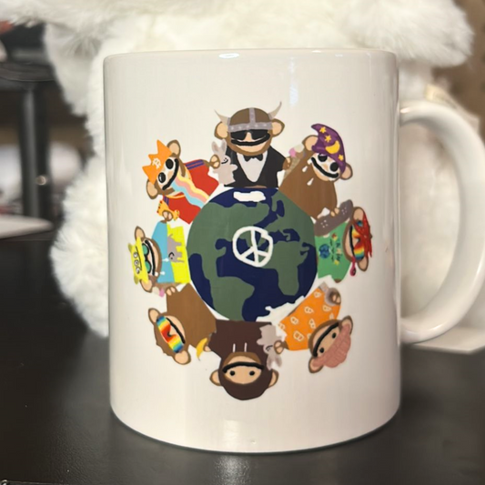 Bitcoin Puppets - World Peace Mug