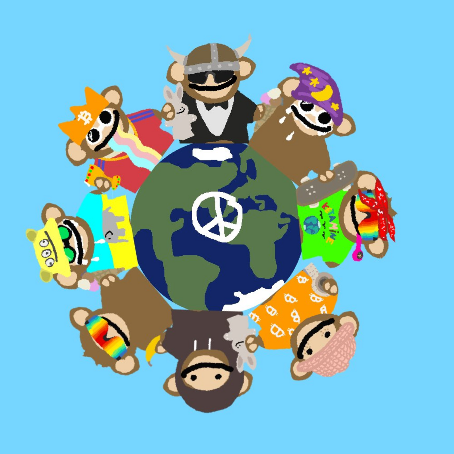 Bitcoin Puppets - World Peace Mug